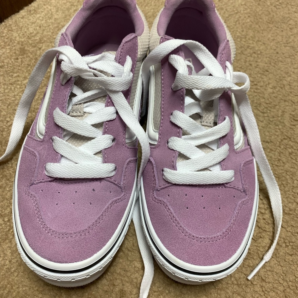 Vans Pink/Lavender and White Women's Sneakers